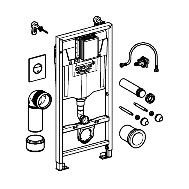 Grohe - Rapid SL - Rejtett tartályok - 38860000 – 4. kép
