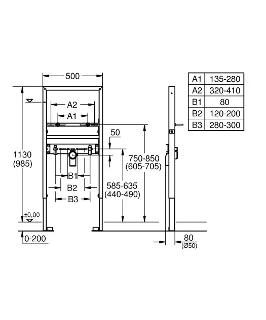 Grohe - Rapid SL - Rejtett tartályok - 39052000 – 2. kép