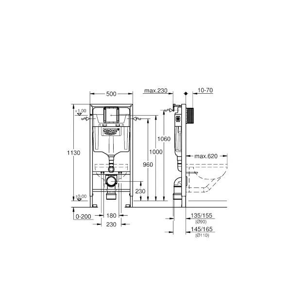 Grohe - Rapid SL - Rejtett tartályok - 39069000 – 2. kép