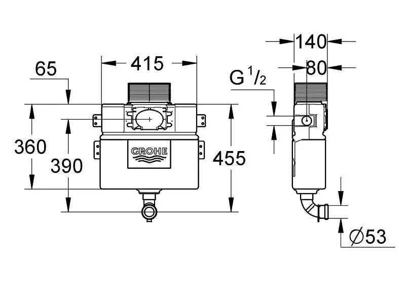 Grohe - Rejtett tartályok - 38422000 – 2. kép