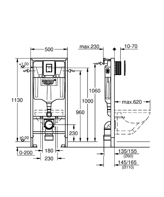 Grohe - Solido - Rejtett tartályok - 388112430 – 2. kép
