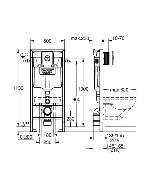 Grohe - Solido - Rejtett tartályok - 38832000 – 2. kép