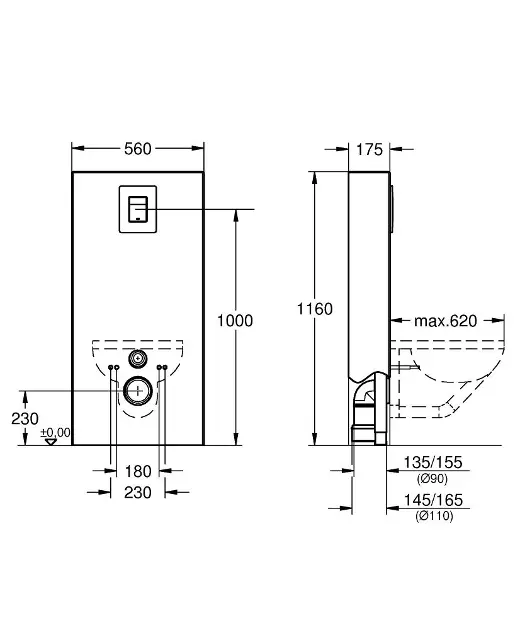 Grohe - Solido - Rejtett tartályok - 39377LS0 – 2. kép
