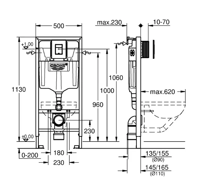 Grohe - Solido - Rejtett tartályok - 39930000 – 2. kép