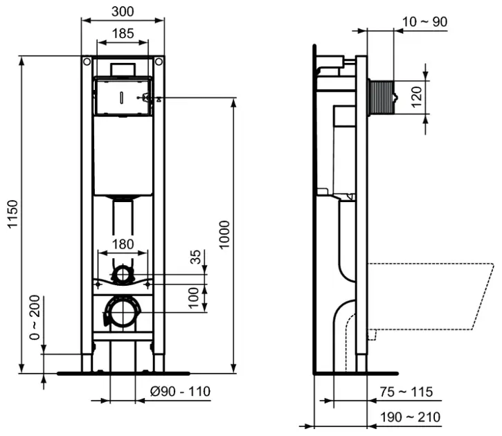Ideal Standard - ProSys - Rejtett tartályok - E233267 – 2. kép