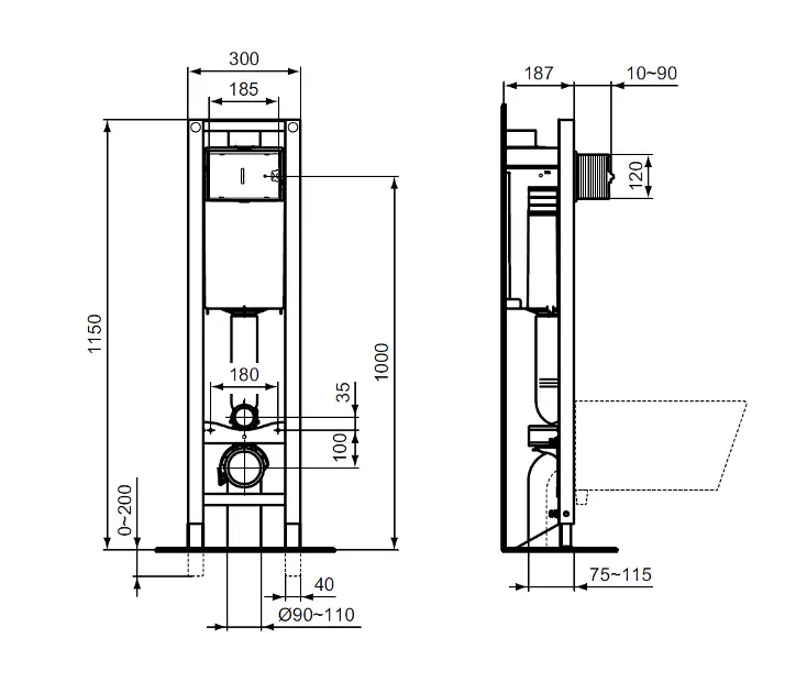 Ideal Standard - ProSys - Rejtett tartályok - E233367 – 2. kép