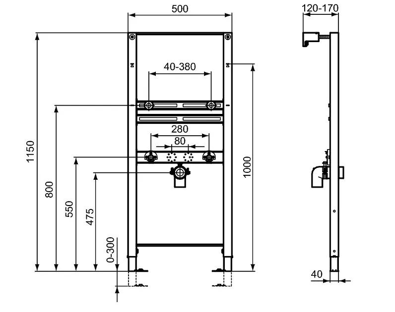 Ideal Standard - ProSys - Rejtett tartályok - R010267 – 2. kép