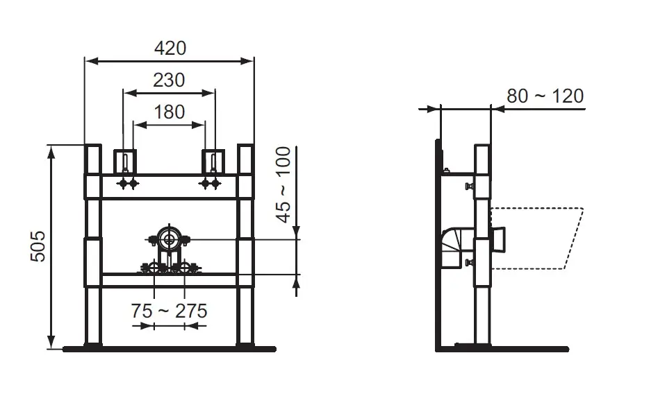 Ideal Standard - ProSys - Rejtett tartályok - R015967 – 2. kép