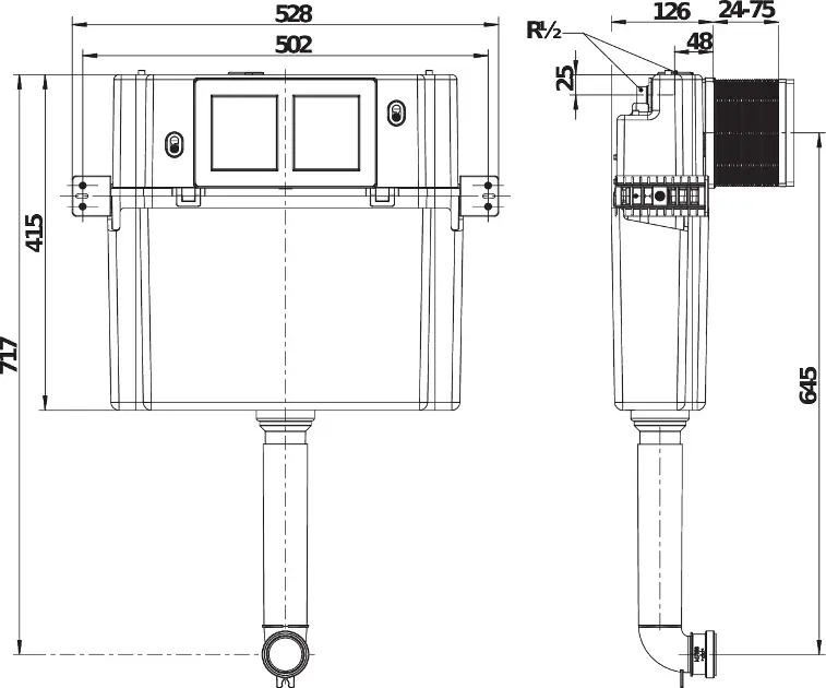 Jika - Modul - Rejtett tartályok - H8956500000001 – 2. kép