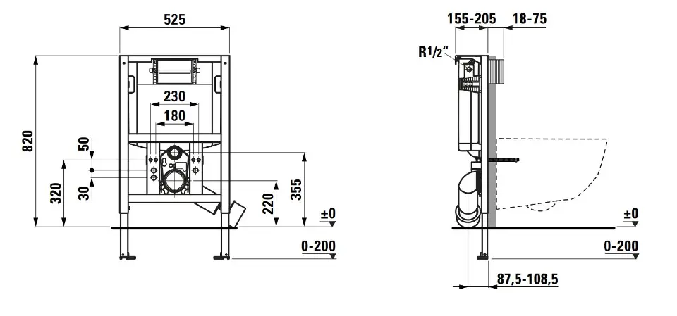 Laufen - INEO - Rejtett tartályok - H9271050000001 – 2. kép