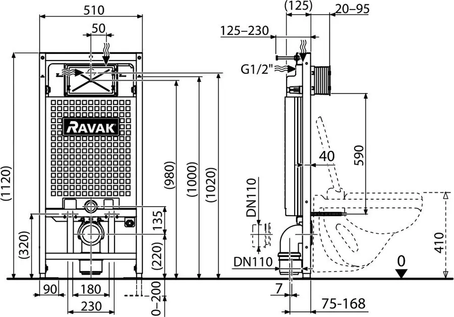 Ravak - Toilet accessories - Rejtett tartályok - X01703 – 2. kép