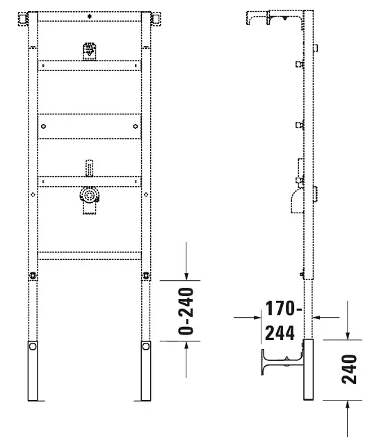 Duravit - DuraSystem - Rejtett tartály alkatrészek - WD6012000000 – 2. kép