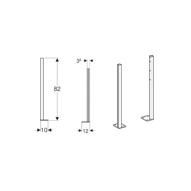 Geberit - Duofix - Rejtett tartály alkatrészek - 111.221.00.2 – 2. kép