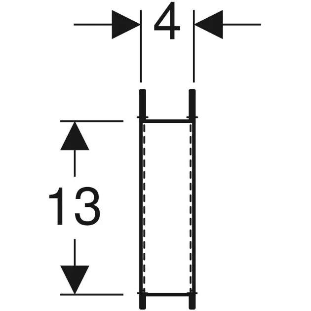 Geberit - Duofix - Rejtett tartály alkatrészek - 111.847.00.1 – 2. kép
