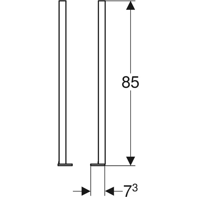 Geberit - Duofix - Rejtett tartály alkatrészek - 111.848.00.1 – 2. kép