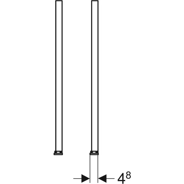 Geberit - Duofix - Rejtett tartály alkatrészek - 111.848.00.1 – 3. kép