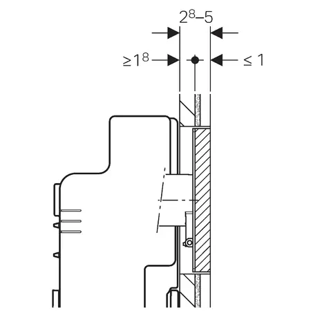 Geberit - Equipment and accessories - Rejtett tartály alkatrészek - 115.697.00.1 – 3. kép