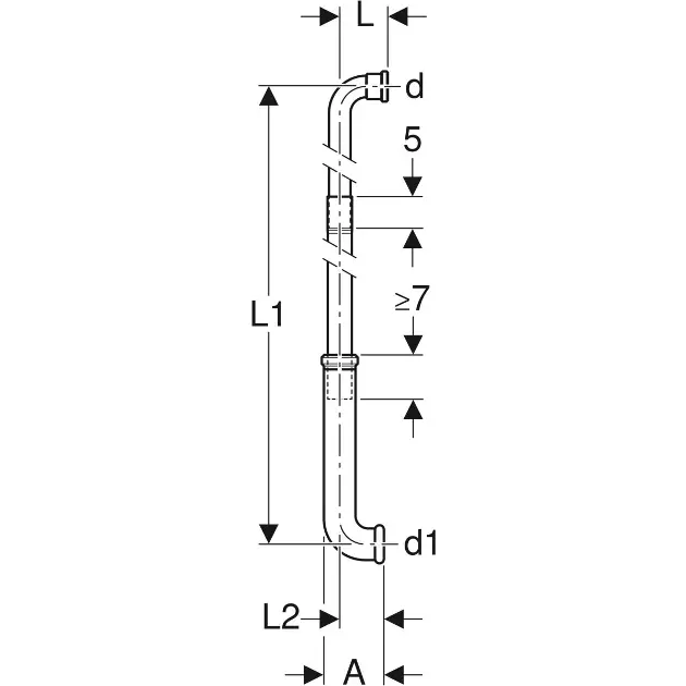 Geberit - Equipment and accessories - Rejtett tartály alkatrészek - 119.611.16.1 – 2. kép