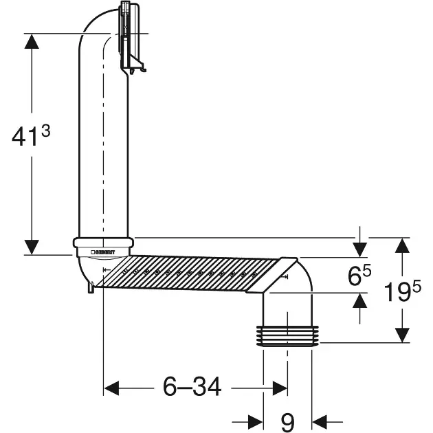 Geberit - Equipment and accessories - Rejtett tartály alkatrészek - 131.088.29.1 – 2. kép