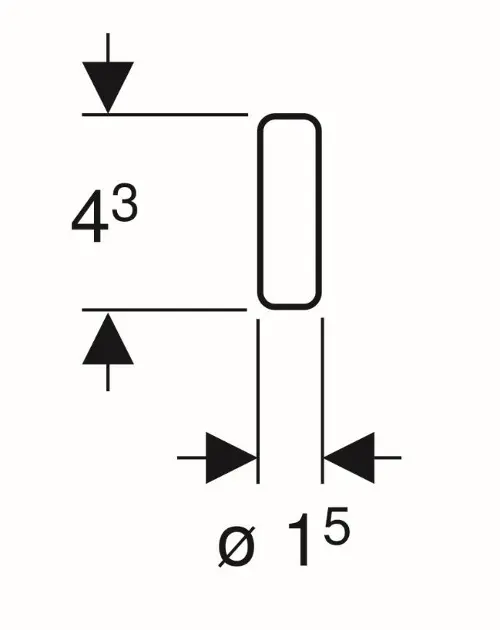 Geberit - Equipment and accessories - Rejtett tartály alkatrészek - 244.600.00.1 – 2. kép