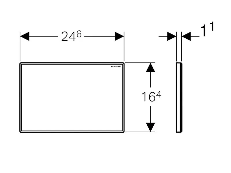 Geberit - Flush systems - Rejtett tartály alkatrészek - 115.768.46.1 – 2. kép