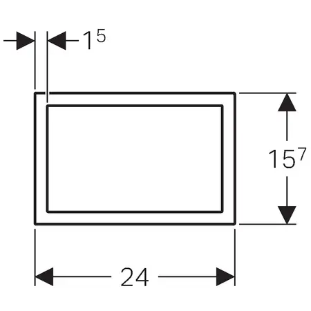 Geberit - Sigma60 - Rejtett tartály alkatrészek - 115.641.GH.1 – 2. kép