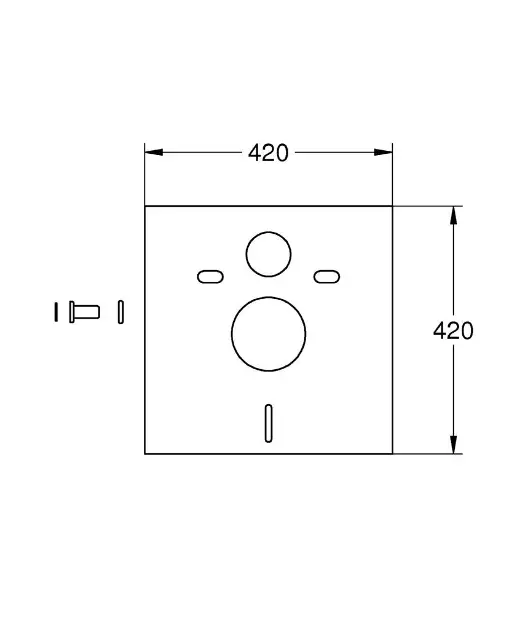 Grohe - Accessories - Rejtett tartály alkatrészek - 37131000 – 2. kép