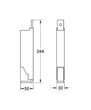 Grohe - Rapid SL - Rejtett tartály alkatrészek - 38779000 – 3. kép