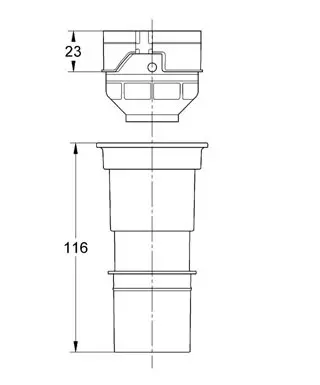 Grohe - Rapid SL - Rejtett tartály alkatrészek - 42333000 – 3. kép
