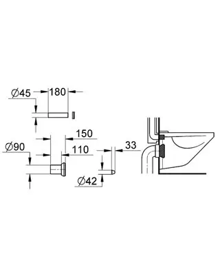 Grohe - Spare parts - Rejtett tartály alkatrészek - 37311K00 – 3. kép