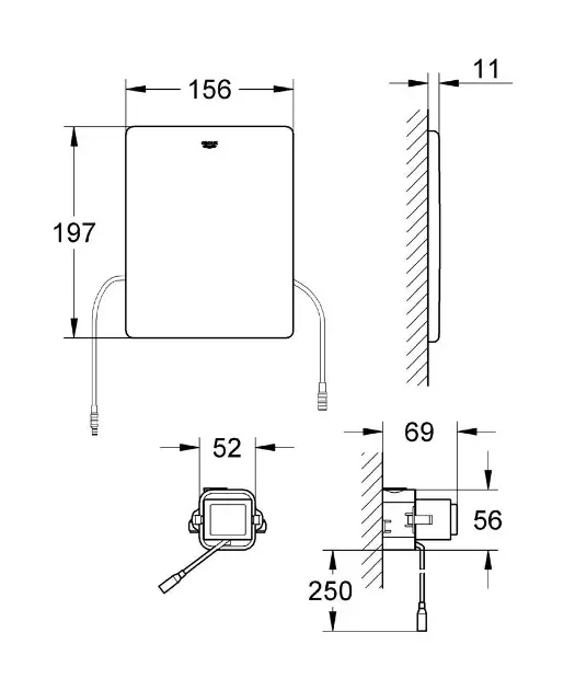 Grohe - Spare parts - Rejtett tartály alkatrészek - 38759SD0 – 2. kép