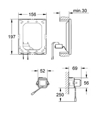 Grohe - Spare parts - Rejtett tartály alkatrészek - 38778000 – 3. kép