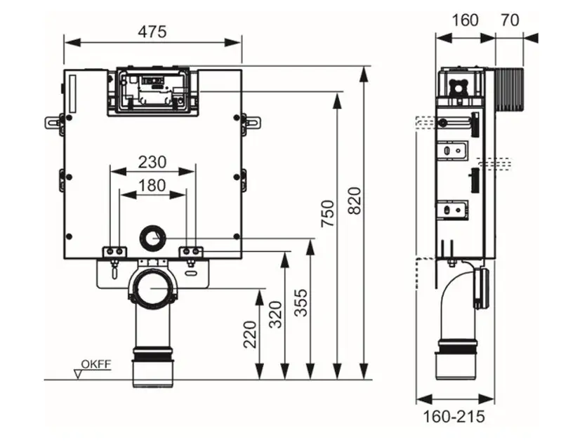 Tece - TECEbox - Rejtett tartályok - 9375300 – 2. kép