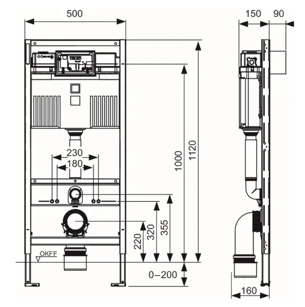 Tece - TECEprofil - Rejtett tartályok - 9300302 – 2. kép