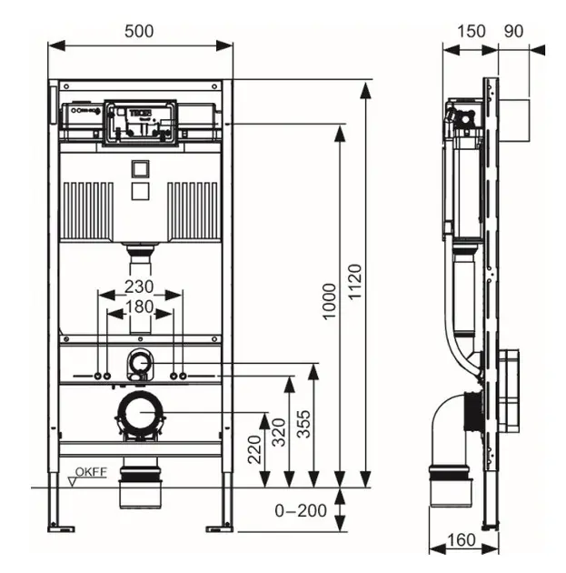 Tece - TECEprofil - Rejtett tartályok - 9300379 – 2. kép