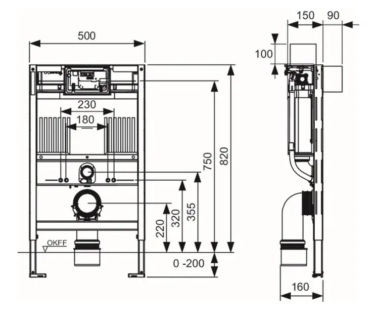 Tece - TECEprofil - Rejtett tartályok - 9300380 – 2. kép