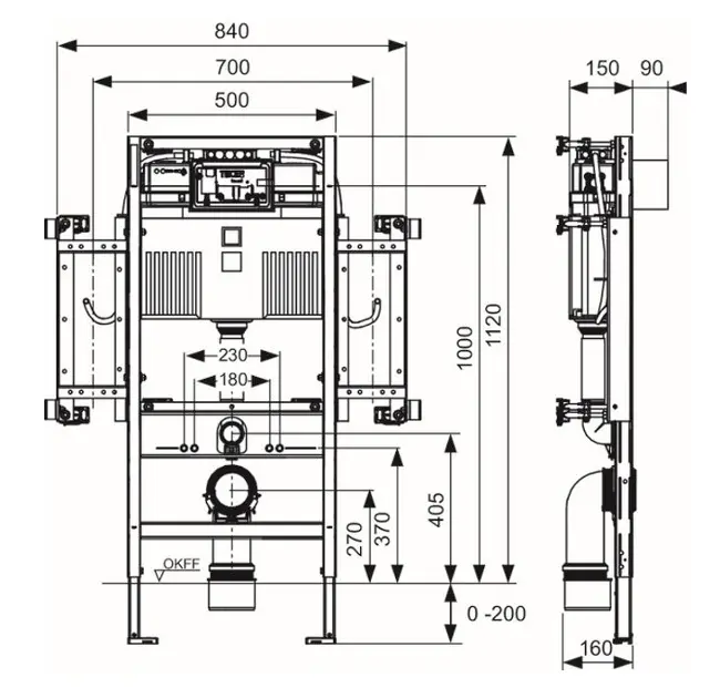 Tece - TECEprofil - Rejtett tartályok - 9300381 – 2. kép