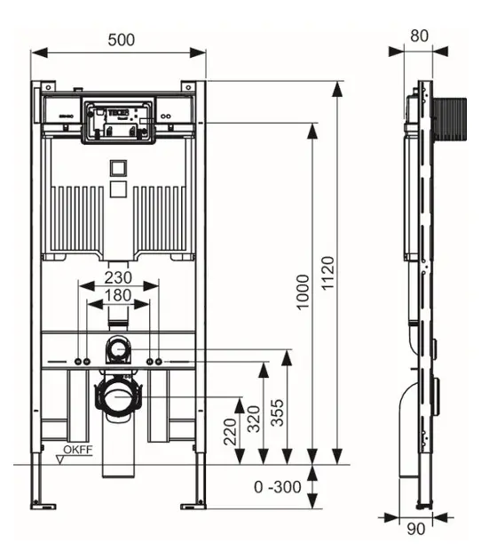 Tece - TECEprofil - Rejtett tartályok - 9300500 – 2. kép