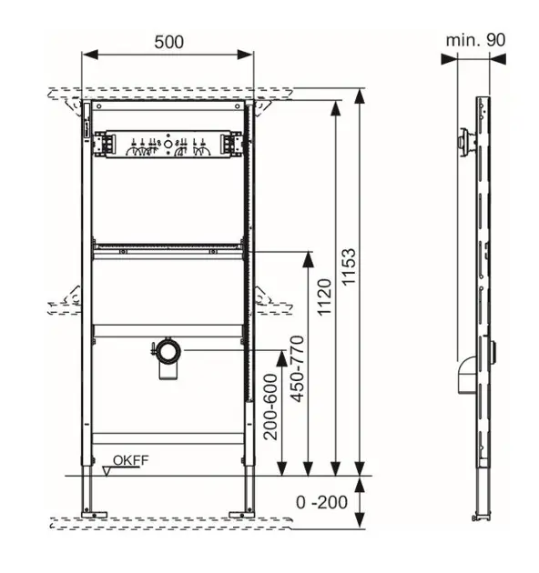 Tece - TECEprofil - Rejtett tartályok - 9320010 – 2. kép