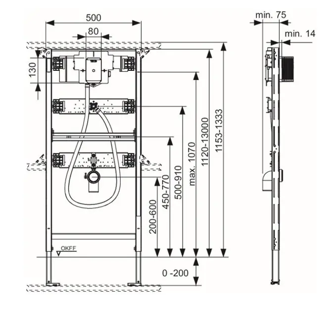 Tece - TECEprofil - Rejtett tartályok - 9320013 – 2. kép