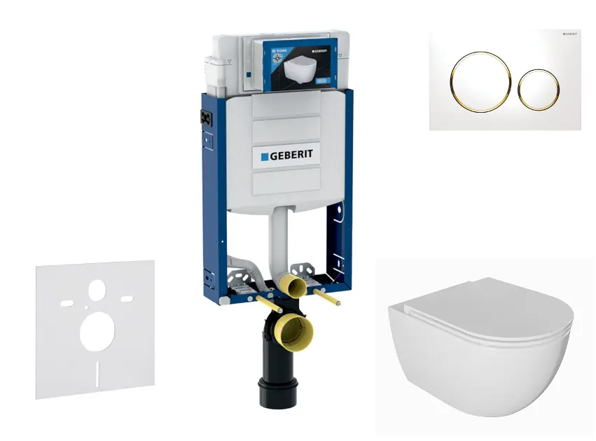 Geberit - Kombifix - Fali WC szett - SANI15CA3122