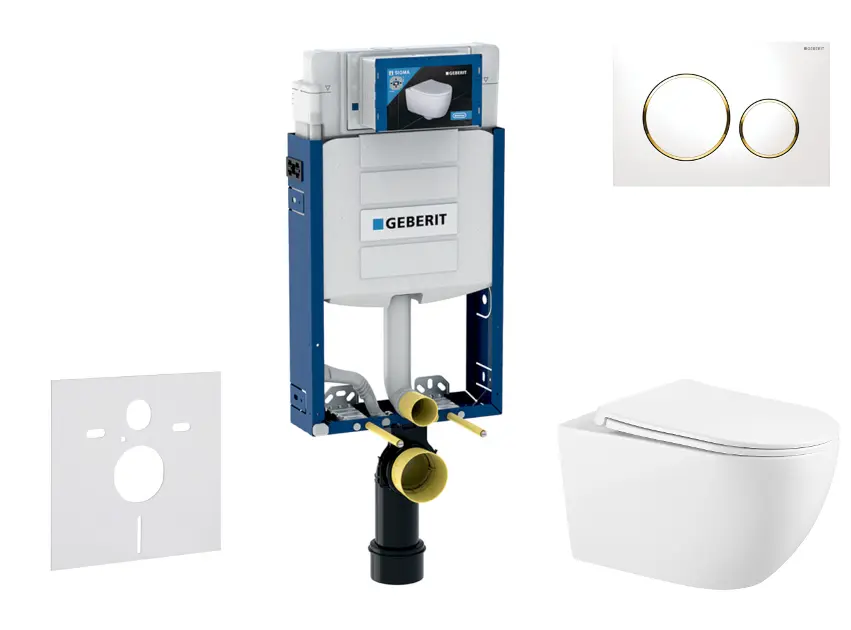 Geberit - Kombifix - Fali WC szett - SANI15CA3125
