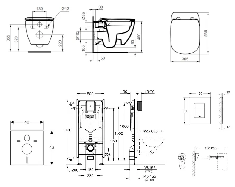 Grohe - Rapid SL - Fali WC szett - 38528SET-KE – 2. kép