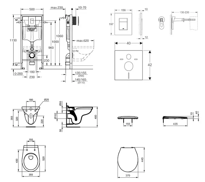 Grohe - Rapid SL - Fali WC szett - 38528SET-KR – 2. kép