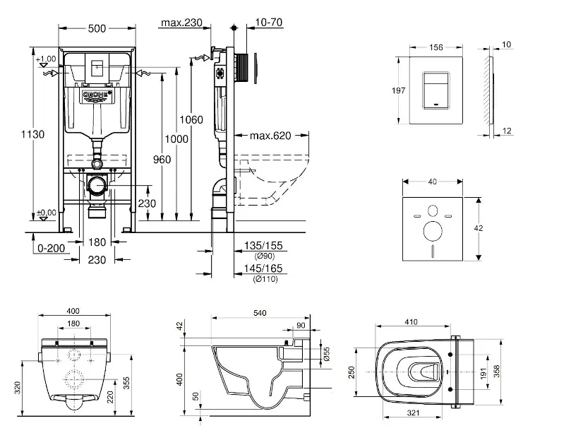 Grohe - Rapid SL - Fali WC szett - 38528SET-KT – 2. kép