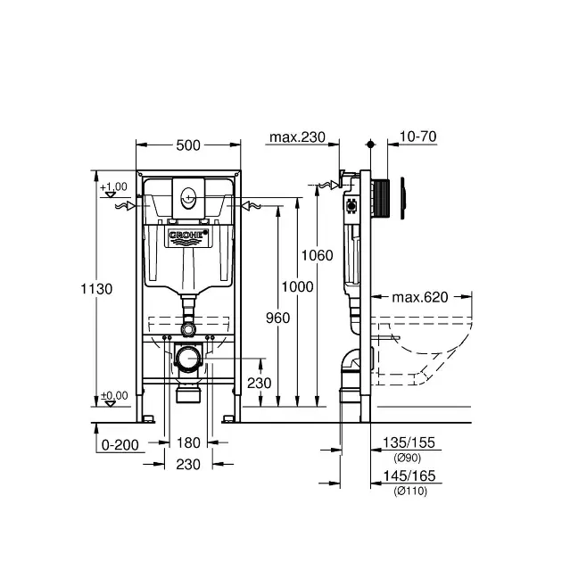 Grohe - Rapid SL - Fali WC szett - 38721001 – 2. kép