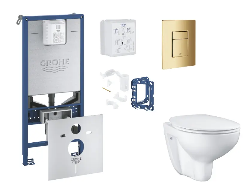 Grohe - Rapid SLX - Fali WC szett - SANI11BB4142
