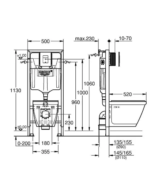 Grohe - Solido - Fali WC szett - 38528SET-KH – 2. kép