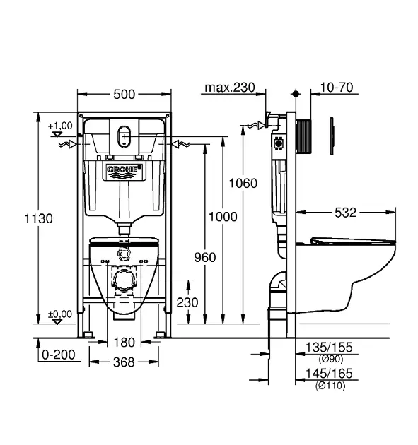 Grohe - Solido - Fali WC szett - 39902000 – 2. kép
