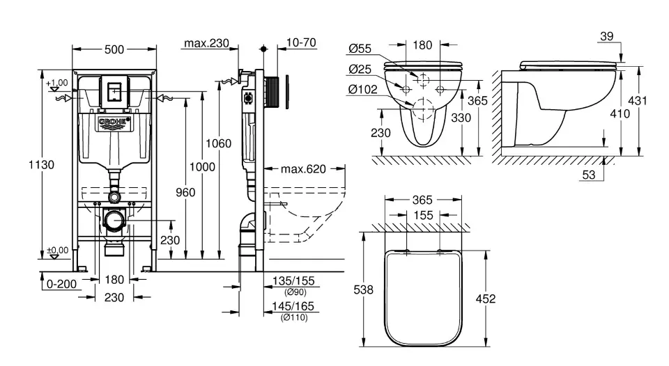 Grohe - Solido - Fali WC szett - SANI15BB1103 – 2. kép
